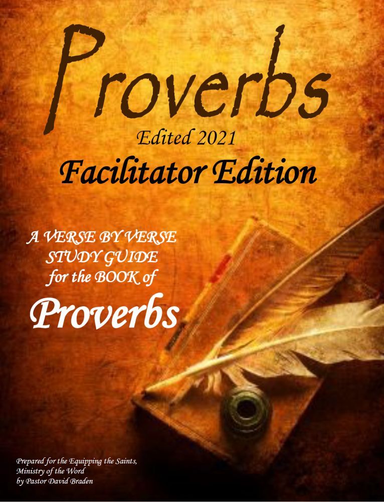 The Book of Proverbs Facilitator Edition